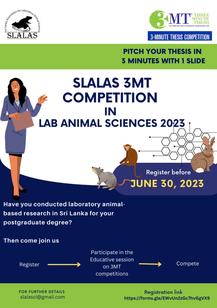 3MT competition in Lab Animal Science 2023 SLALAS